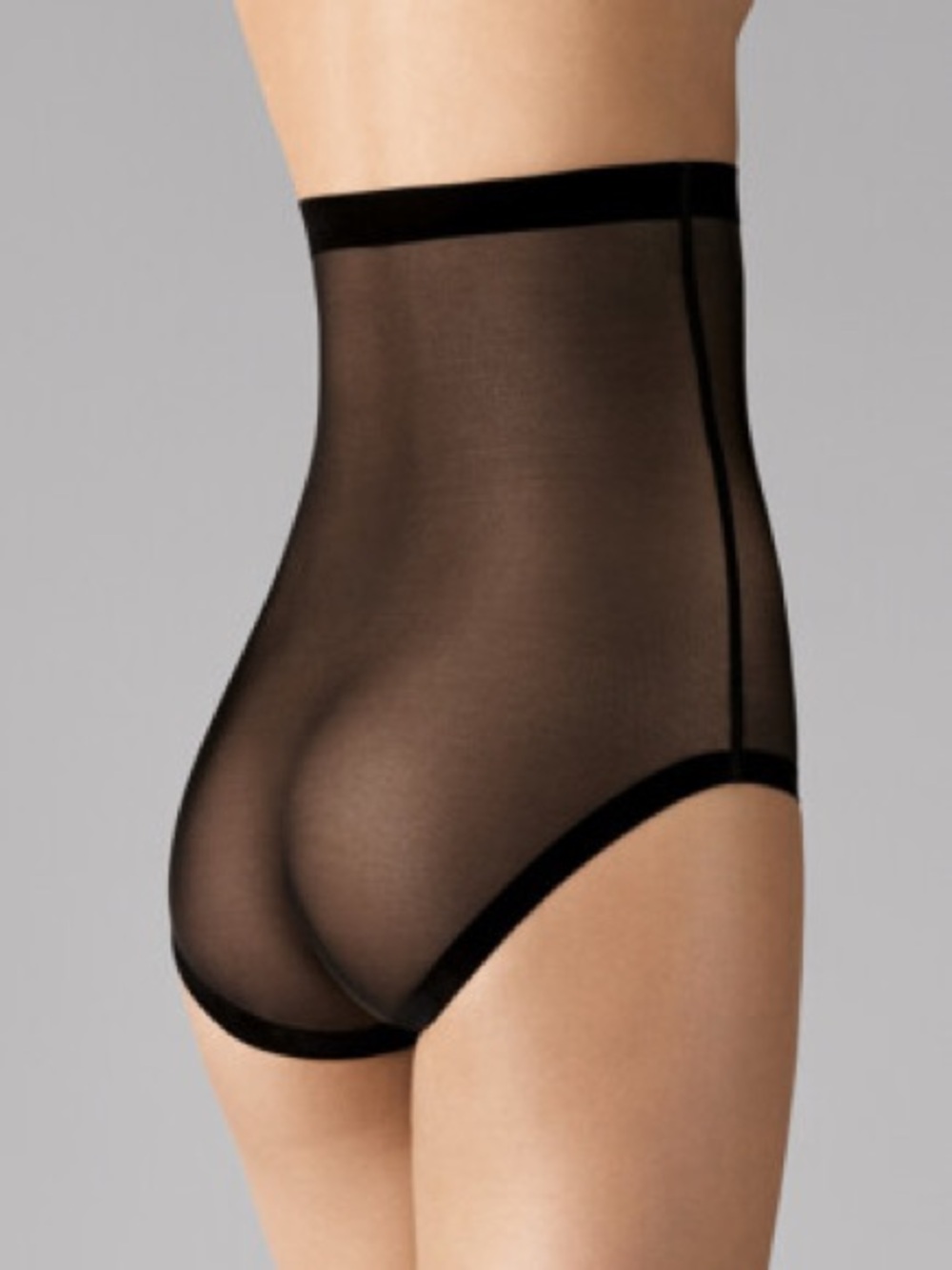 Wolford Tulle Control Panty High Waist Black Sz 8 - Picture 4 of 6